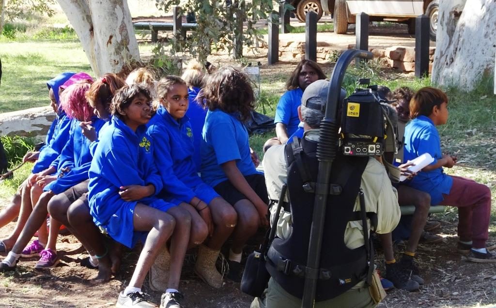 Junior Rangers getting together for filming
