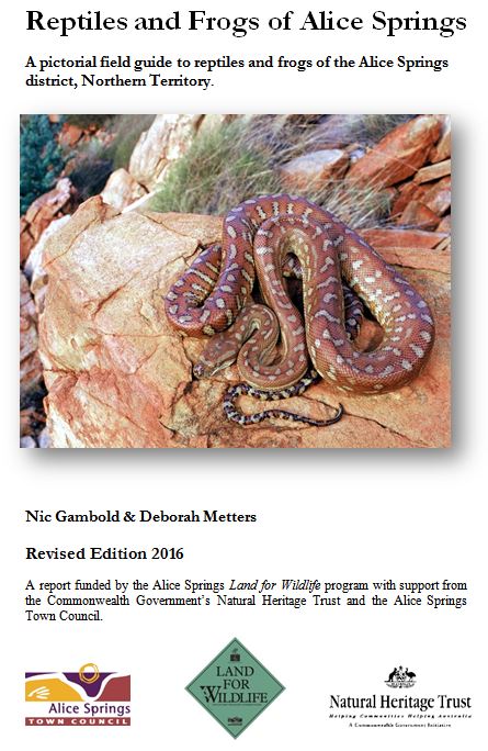 Reptiles and Frogs of Alice Springs Cover 2Ed Crop